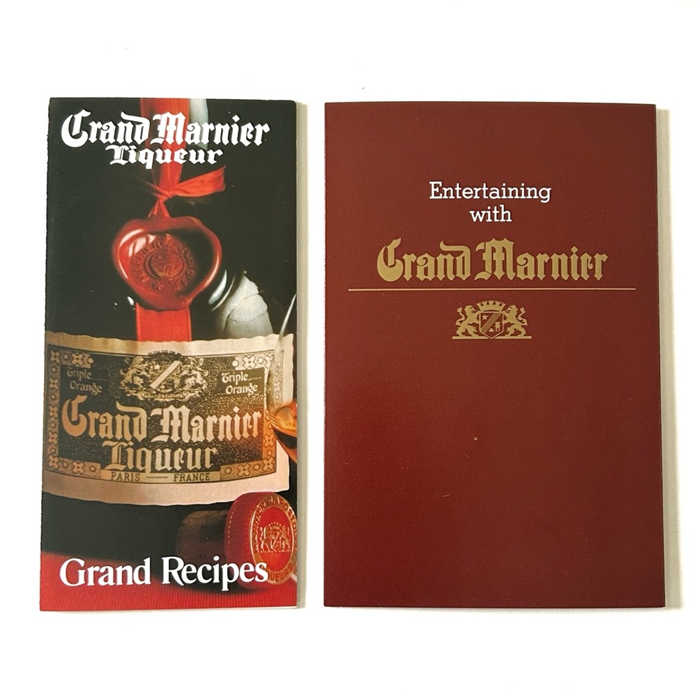 Vintage 1980s Grand Marnier Recipe Booklets Liqueur Grand Recipes Entertaining